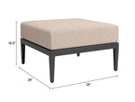 Foret - Ottoman - Beige / Black