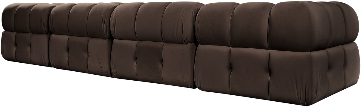 Orin - Velvet 5 Piece Modular Sectional