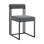 Kai Anastasia - Rectangular Glass Dining Table Set - Matte Black Base