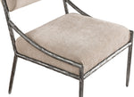 Bastille - Upholstered Dining Side Chair (Set of 2) - Silver Frame