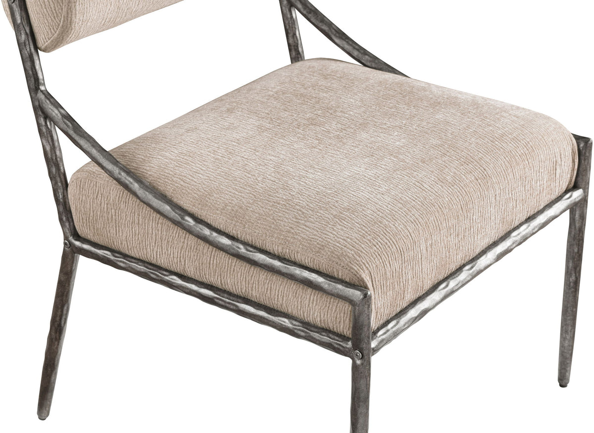 Bastille - Upholstered Dining Side Chair (Set of 2) - Silver Frame