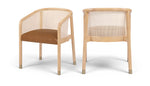 Sylvan - Vegan Leather Dining Chair (Set of 2) - Natural Frame