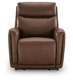 Pincara - Power AutoGlide Recliner With Audio System - Umber