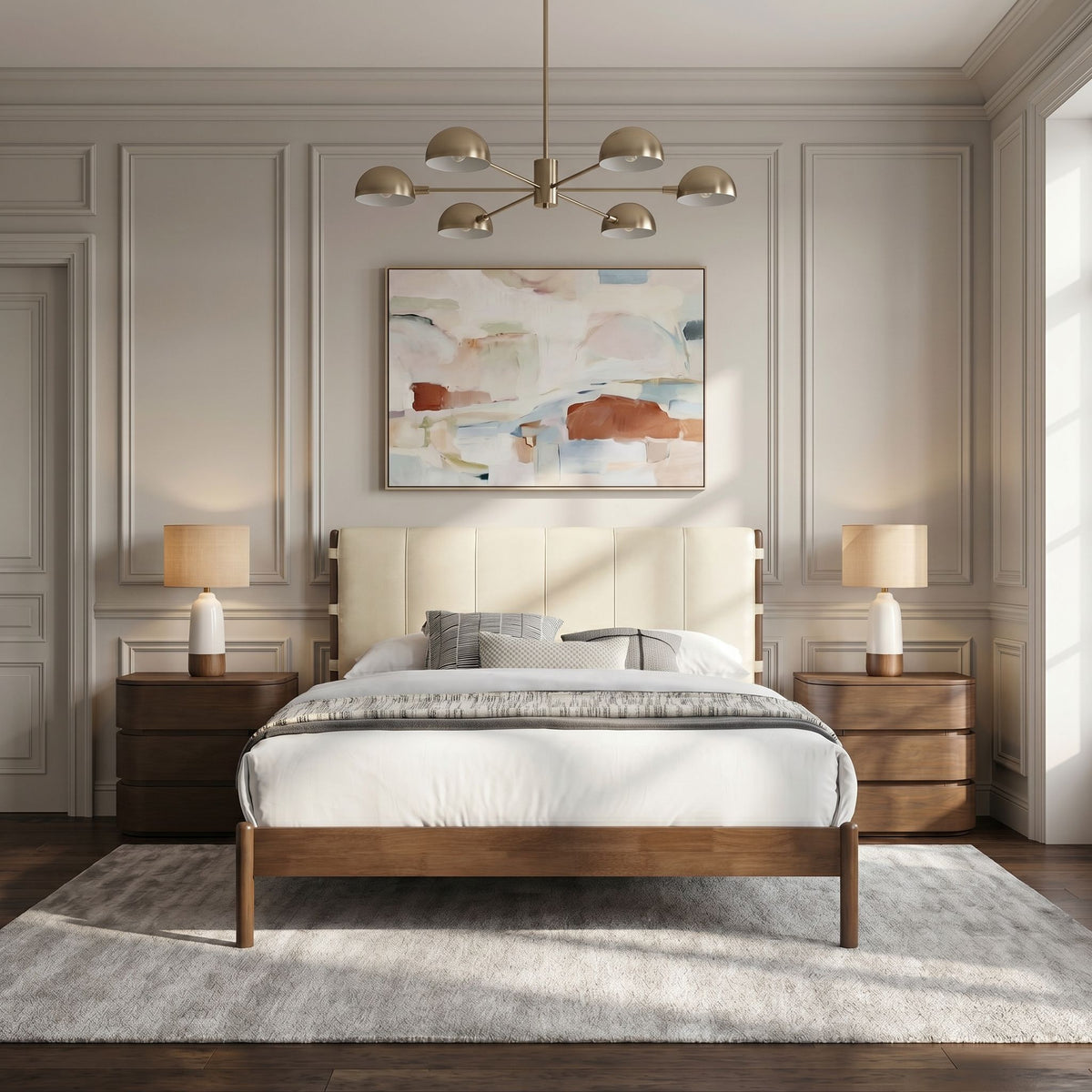 Arielle - Vegan Leather Upholstered Bed