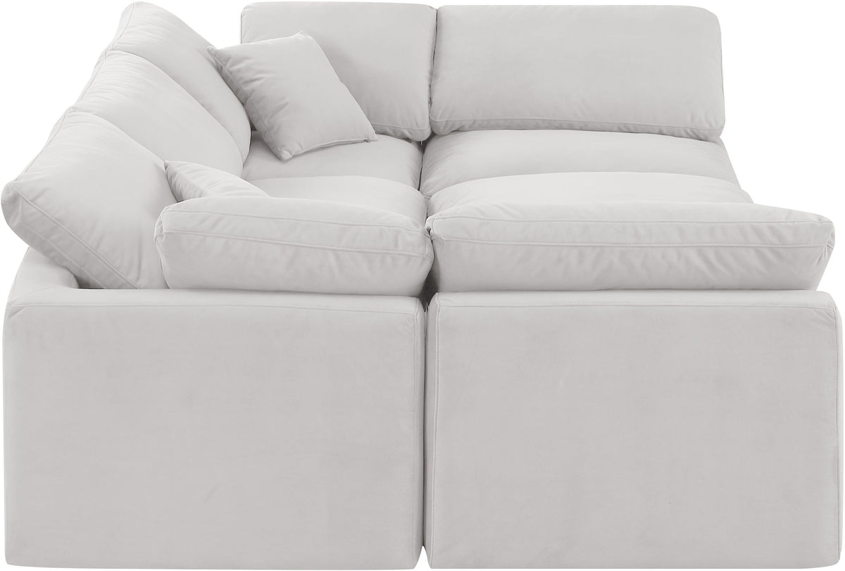 Indulge - Velvet 6 Piece Modular Sectional