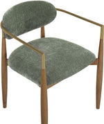 Riccio - Fabric Dining Arm Chair (Set of 2) - Walnut Frame