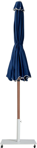 Amalfi - Aluminum Patio Umbrella - White Base / Light Brown Pole