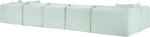 Shaggy - 7 Piece Modular U-Shaped Armless Sectional