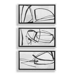 Jargon - Wall Art (Set of 3) - Black / White