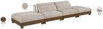 Turin - Chenille Fabric Upholstered Modular Sectional - Taupe