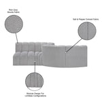 Arc - Boucle Fabric 4 Piece Sofa
