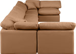 Indulge - Faux Leather 7 Piece Modular U-Shaped Sectional