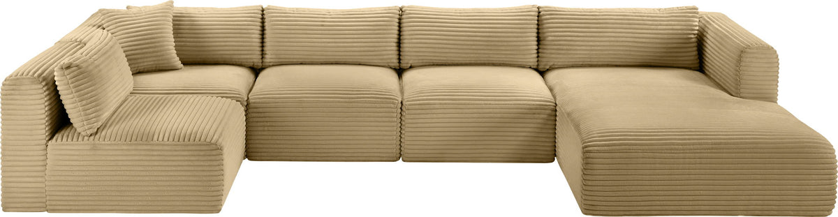 Shaggy - 5 Piece Modular U-Shaped Sectional