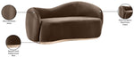 Gustavo - Velvet Upholstered Loveseat