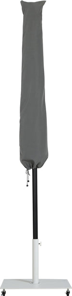 Fiji - Aluminum Patio Umbrella With Square White And Black Base