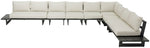 Maldives - 7 Piece Water Resistant Outdoor Patio Modular Sectional With Gray Base