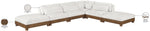 Turin - Chenille Fabric Upholstered Modular Sectional - Cream