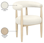 Sable - Vegan Leather Upholstered Dining Chair (Set of 2) - Painted Natural Base