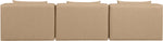 Cube - Modular 3 Piece Armless Sofa - Tan