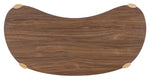 Eleana - Writing Desk - Medium Wood / Gold