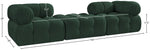 Ames - 3 Piece Boucle Modular Sofa With 1 Backless Seat