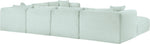 Shaggy - 7 Piece Modular U-Shaped Sectional With Ottoman
