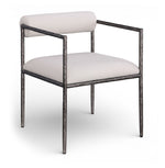 Axis - Linen Textured Beige Fabric Upholstered Dining Chair (Set of 2)