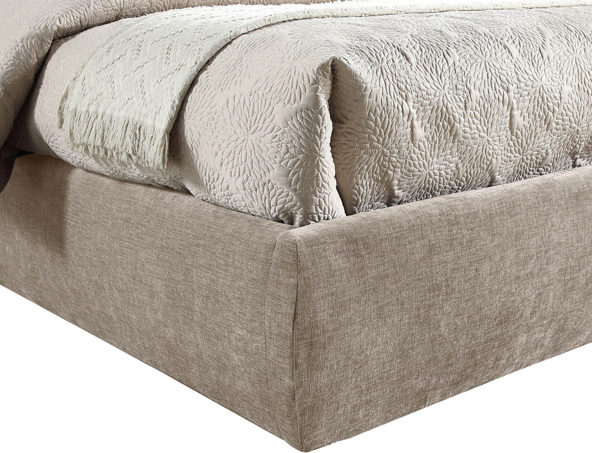 Adam - Chenille Fabric Bed With 52" Headboard
