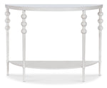 Melange - On The Bright Side Demilune Console - White