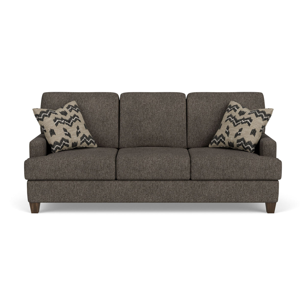Moxy - Fabric Sofa, T-Shaped Seat Cushion, Straight Track Arms