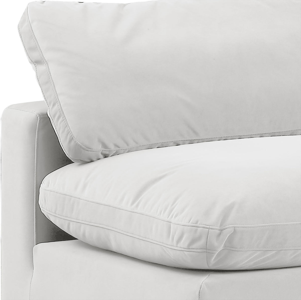 Comfy - 6 Piece Velvet Modular Armless Sectional