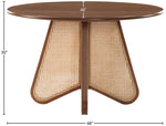 Butterfly - Solid Wood And Natural Cane Table