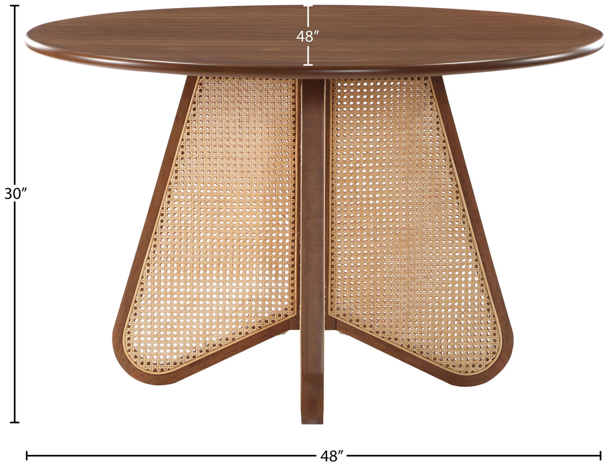 Butterfly - Solid Wood And Natural Cane Table