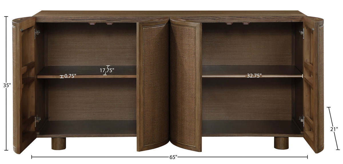 Norin - Solid Wood And Oak Veneer Sideboard/Buffet