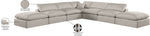 Comfy - 7 Piece Linen Modular Corner Sectional