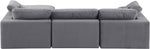 Comfy - 4 Piece Velvet Modular Sectional With Chaise