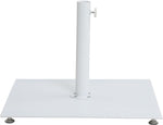 Amalfi - Aluminum Patio Umbrella - White Base / Light Brown Pole