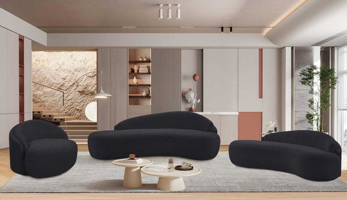 Caspian - Chenille Fabric Upholstered Sofa