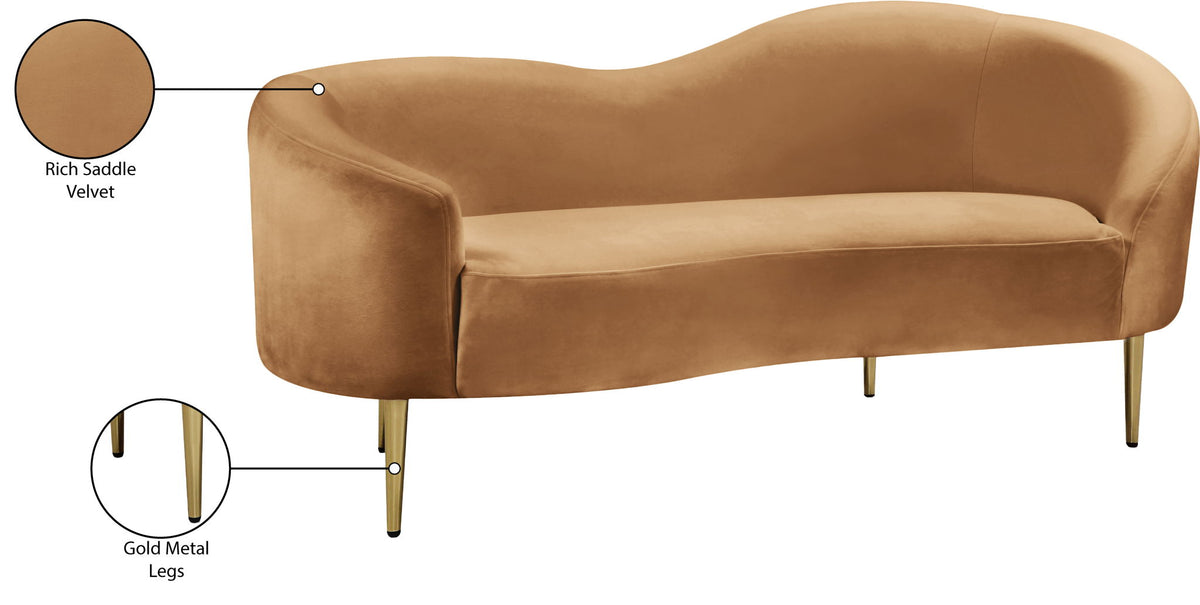 Ritz - Loveseat - Saddle