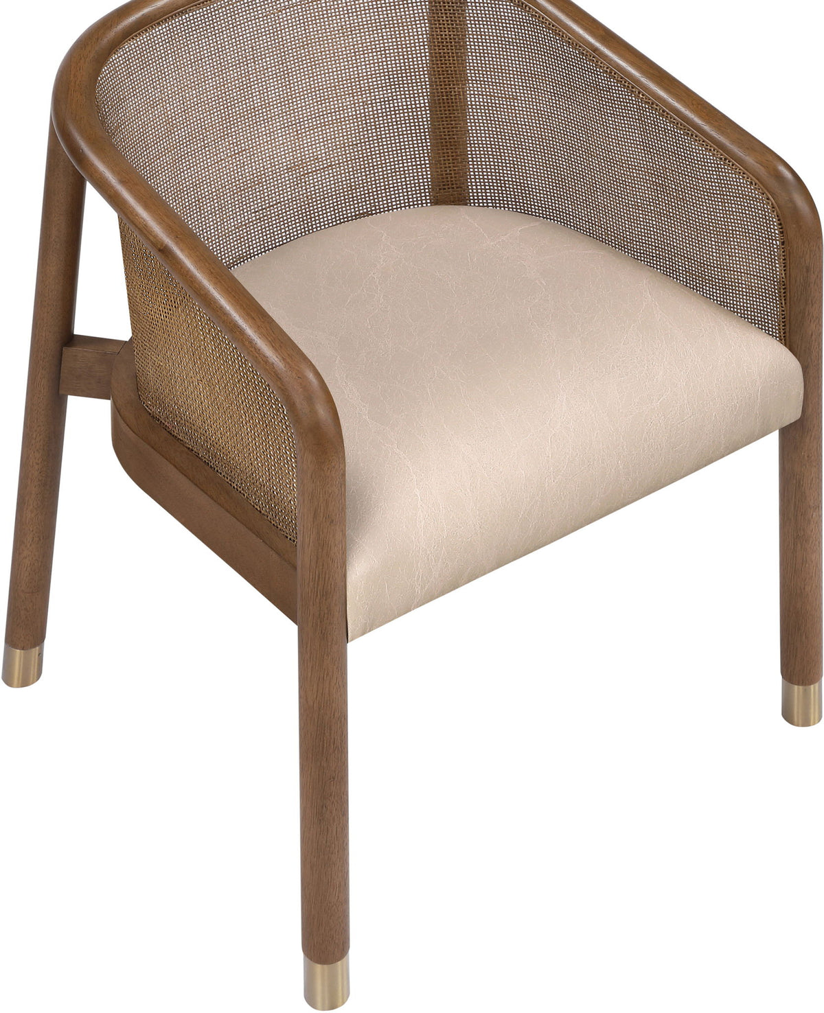 Sylvan - Vegan Leather Dining Chair (Set of 2) - Brown Frame