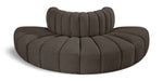 Arc - Boucle Fabric 4 Piece Modular Sofa