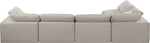 Comfy - 5 Piece Linen Modular Sectional