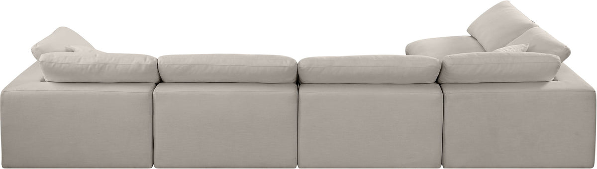 Comfy - 5 Piece Linen Modular Sectional