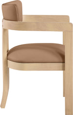 Lavrin - Vegan Leather Dining Arm Chair (Set of 2) - Natural Base