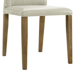 Velena - Full Back Top Grain Leather Upholstered Wood Dining Chairs (Set of 2) - Gray