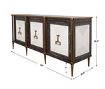 Let It Drop - Cabinet - Brown / Gold / White