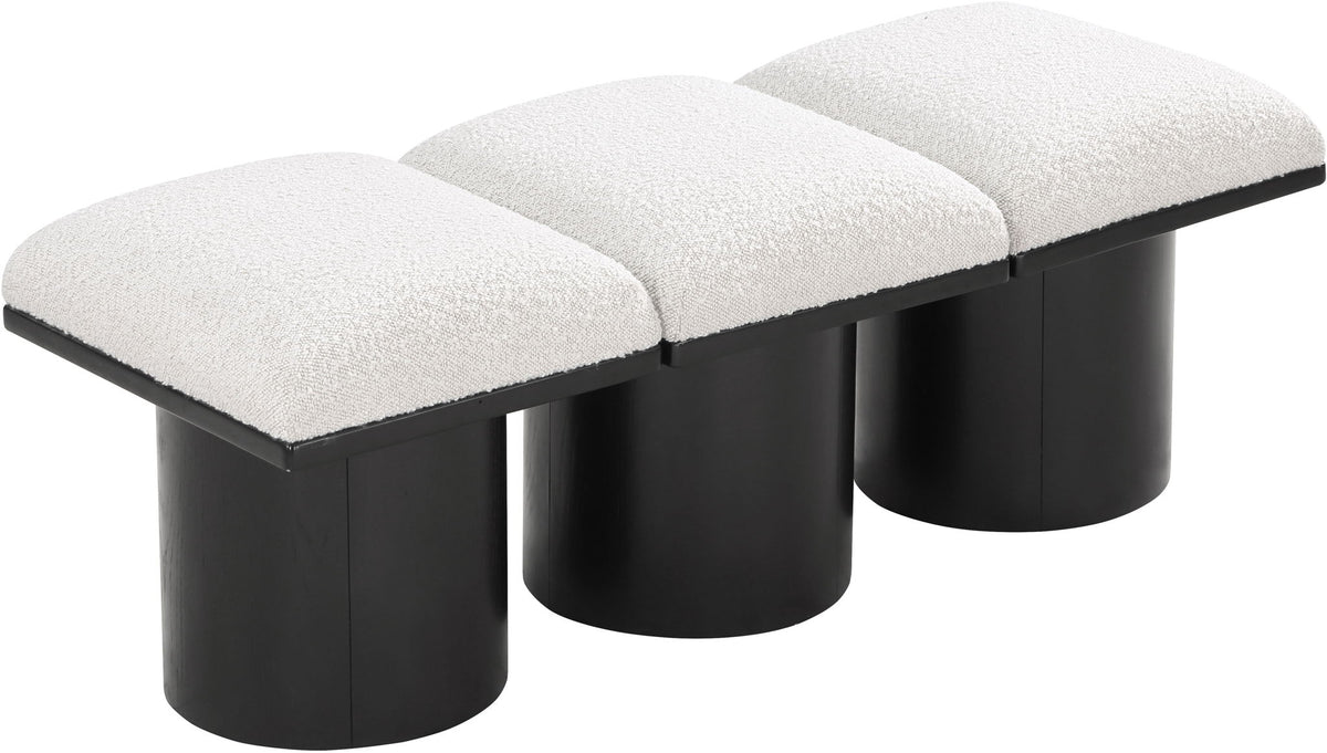 Pavilion - 3 Piece Modular Bench With Black Base