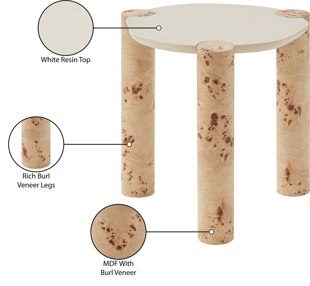 Thor - Burl Wood Table