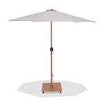 Fiji - Aluminum Patio Umbrella With Square Teak Base
