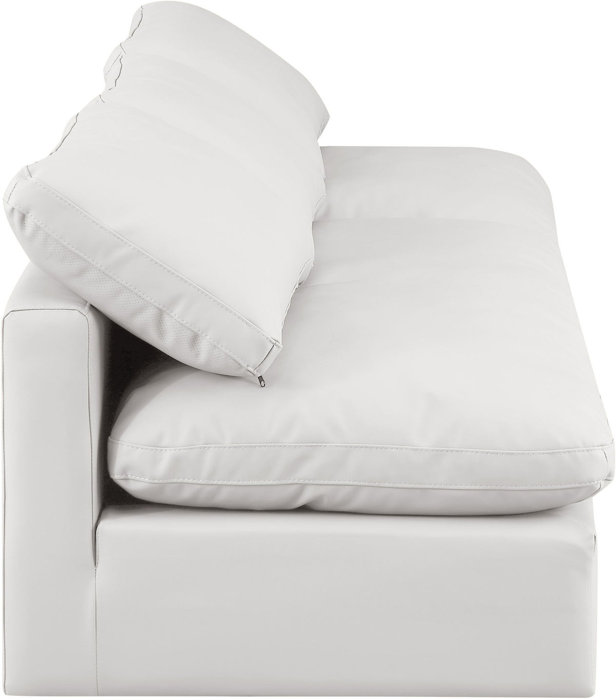 Indulge - Faux Leather 3 Seat Modular Armless Sofa